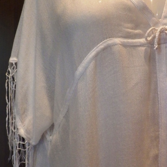 Women's Ligne Kiwi White Coverup Made in France - Picture 7 of 8